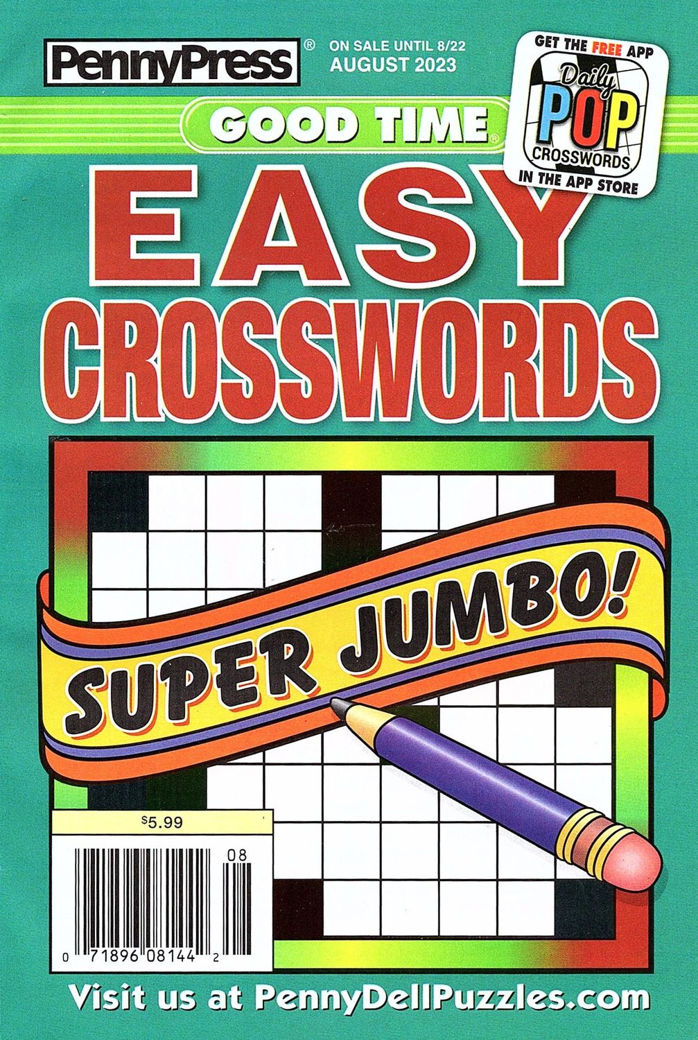 PennyPress Good Time EASY Crosswords August 2023