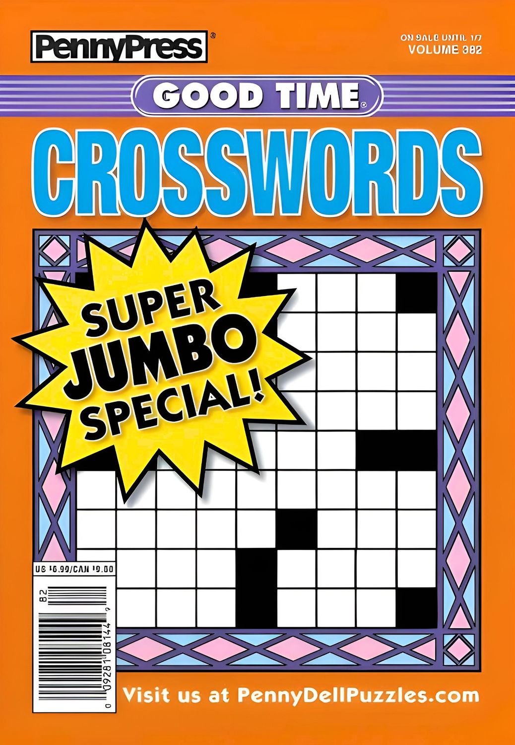 PennyPress Good Time Crosswords Puzzle Book January 2025 - 