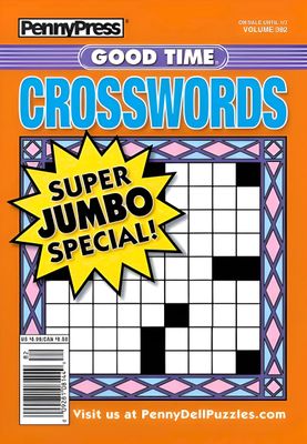 PennyPress Good Time Crosswords Puzzle Book January 2025 - 