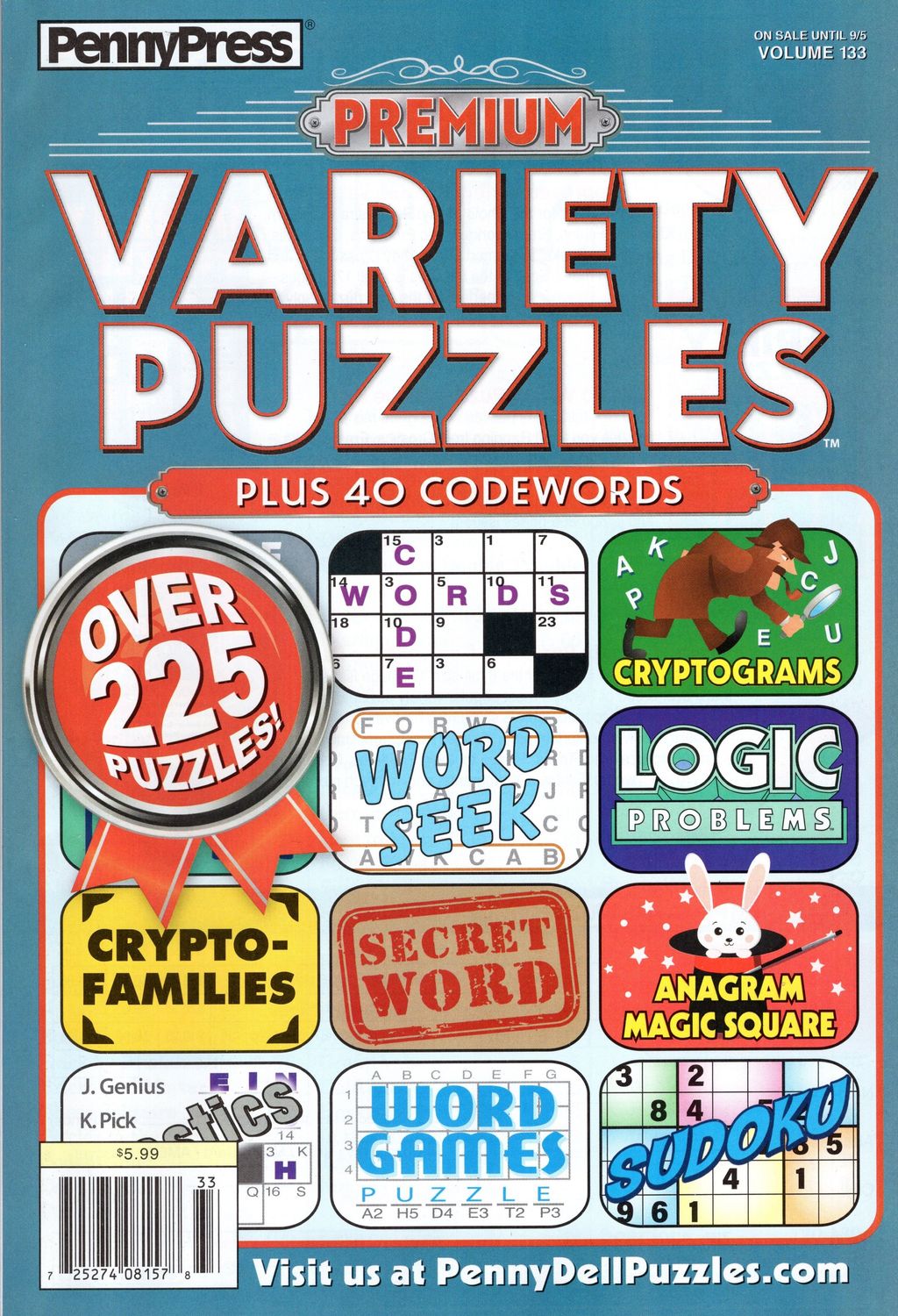 Codewords | Penny Press Premium Variety Puzzles #133