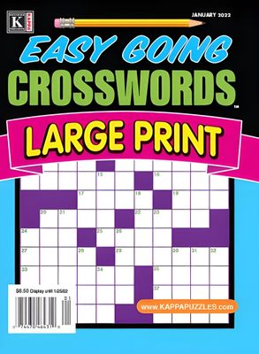 Easy Going Crosswords - Large Print Puzzles Subscription