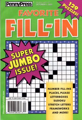 Fill In Puzzles | Favorite Fill-In Puzzles October 2024