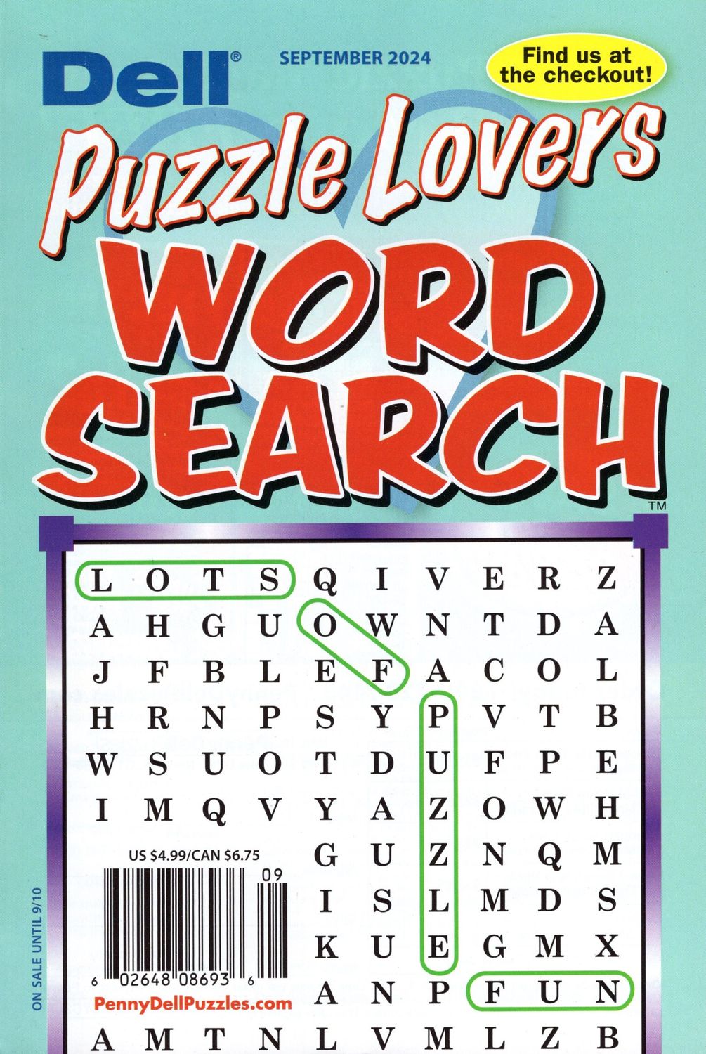 Dell Puzzle Lovers Word Search September 2024