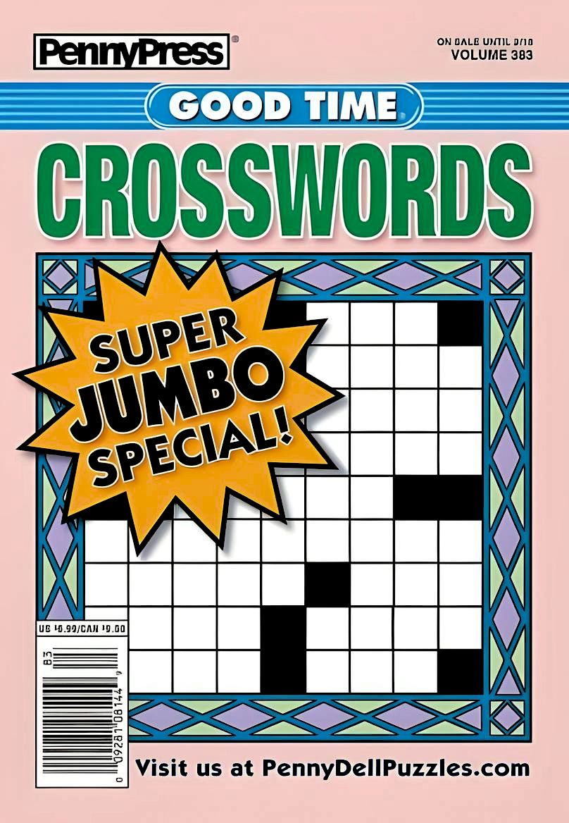 PennyPress Good Time Crosswords Puzzle Book February 2025