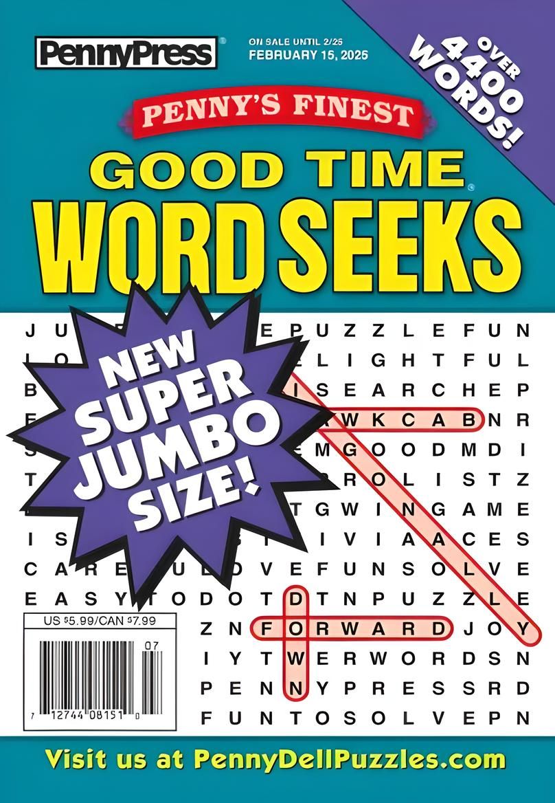 Penny’s Finest Good Time Word Seeks February 2025