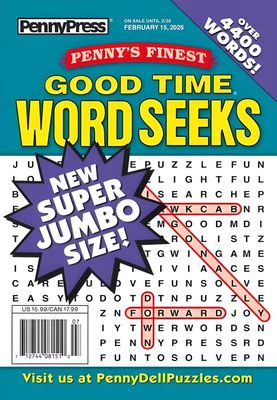 Penny’s Finest Good Time Word Seeks February 2025