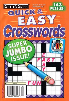 PennyPress Quick &amp; Easy Crosswords February 2024 (207)