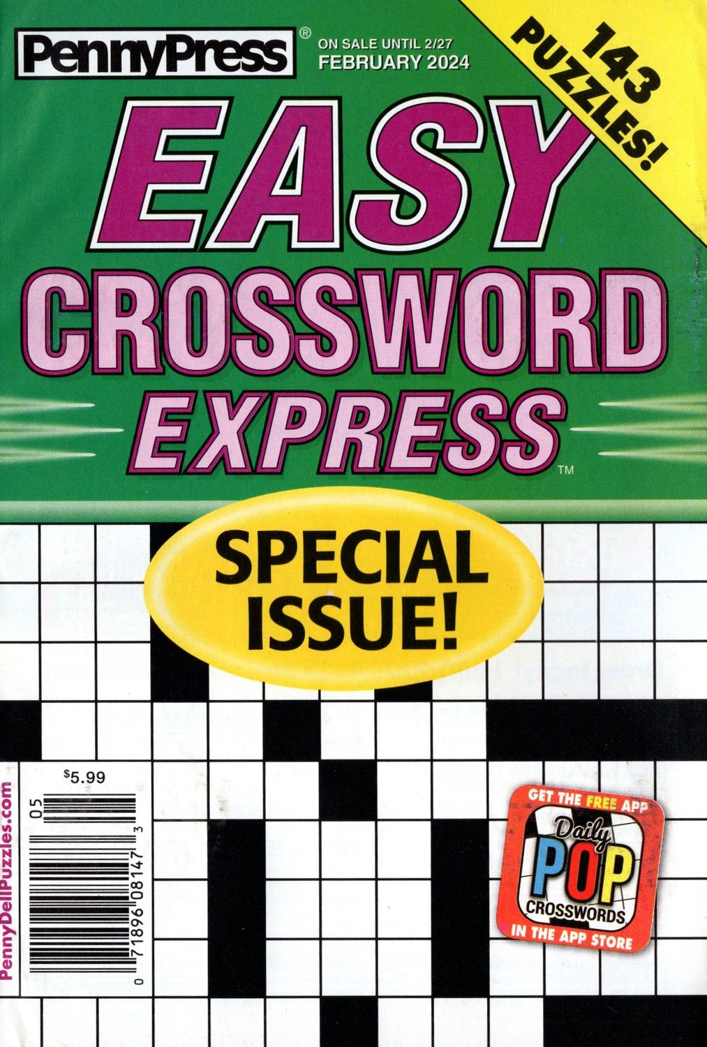 Easy Crossword Express February 2024