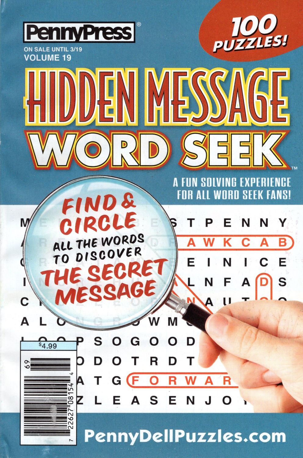 Hidden Message Word Seek Vol 19 March 2024