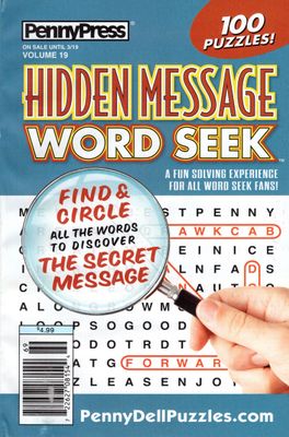 Hidden Message Word Seek Vol 19 March 2024