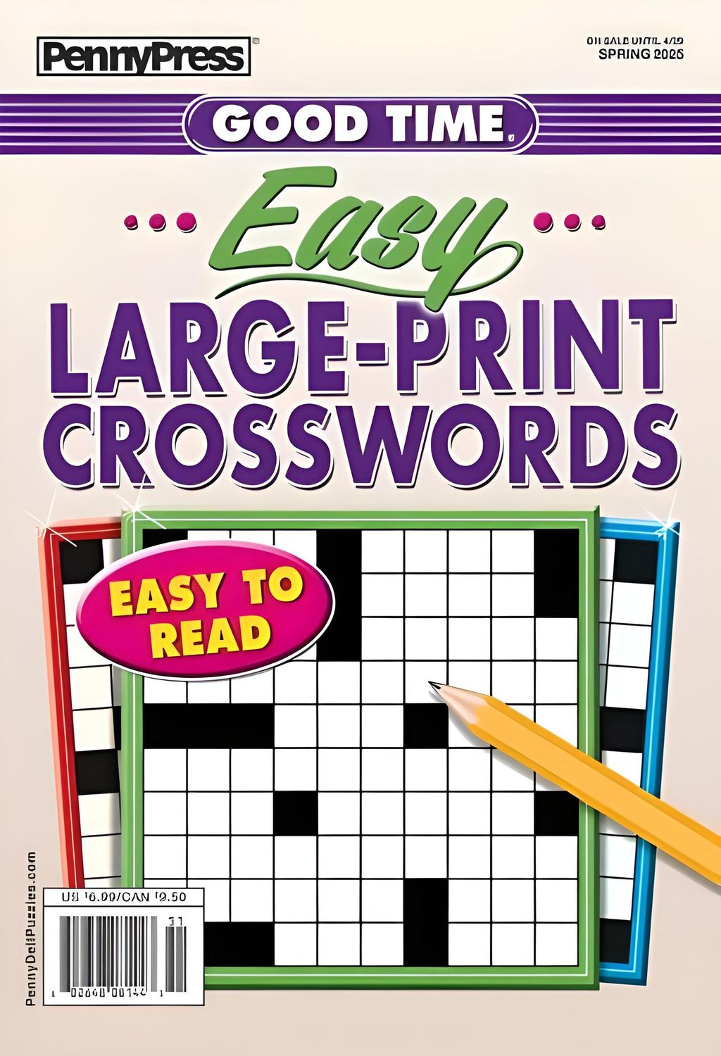 Good Time Easy Large-Print Crosswords Spring 2025