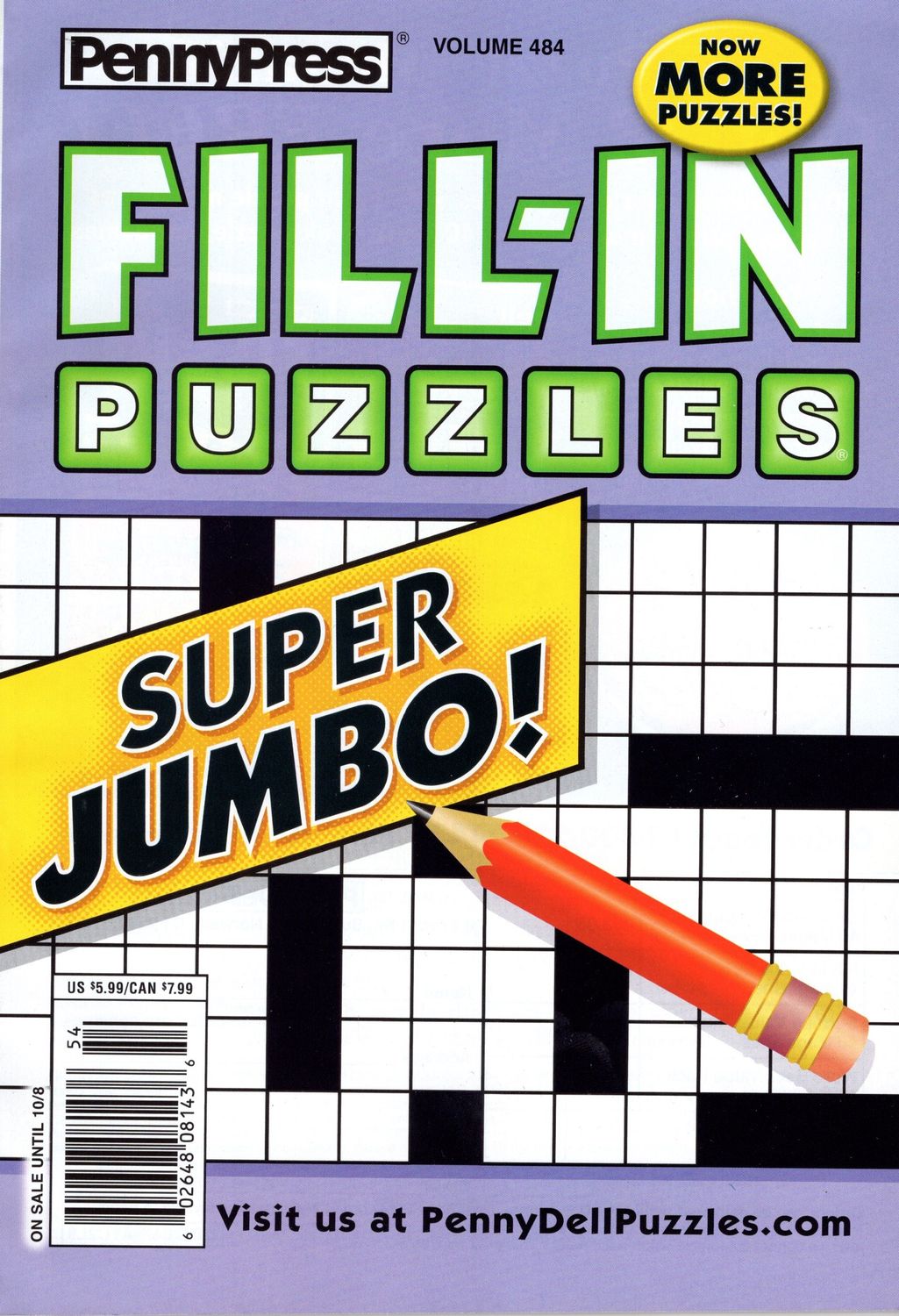 PennyPress Fill-In Puzzle October 2024 - puzzle book store