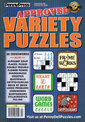 Approved Variety Puzzles December 2023 - puzzle book store