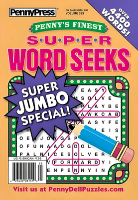 Penny’s Finest Super Word Seeks March 2025 - puzzle book store