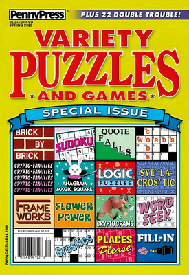 Variety Puzzles and Games Spring 2025 (Special Issue) - puzzle book store