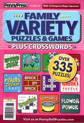 Family Variety Puzzles &amp; Games Plus Crosswords March 2024