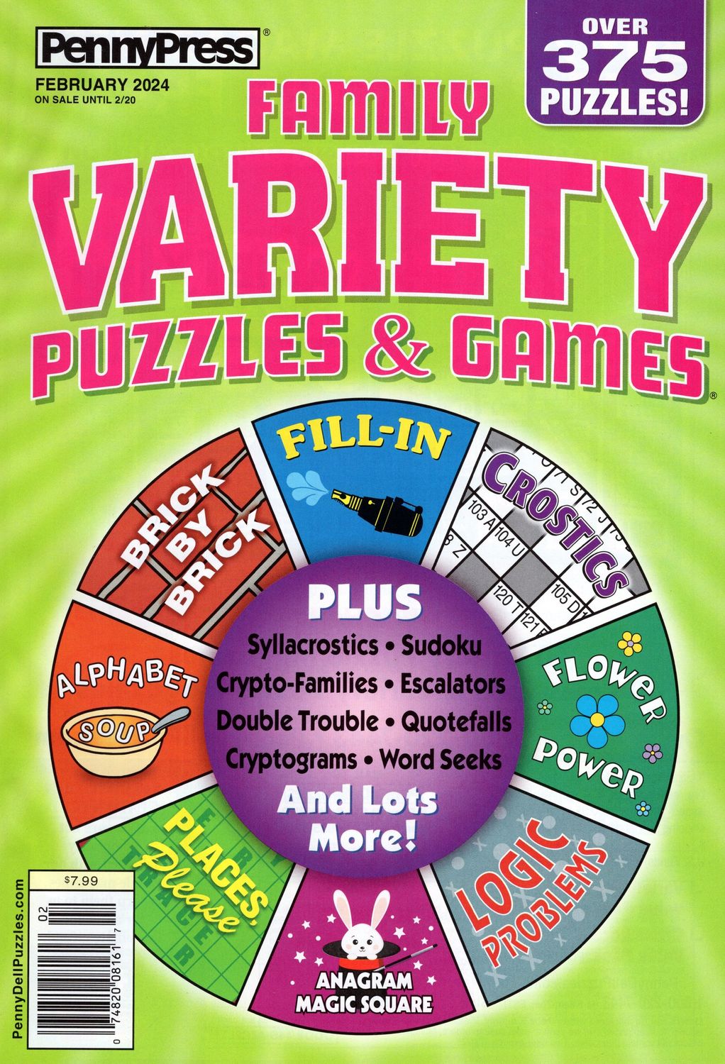 puzzle book store- Family Variety Puzzles &amp; Games February 2024