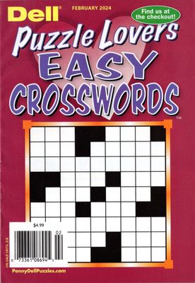 puzzle book store - Dell Puzzle Lovers Easy Crosswords February 2024