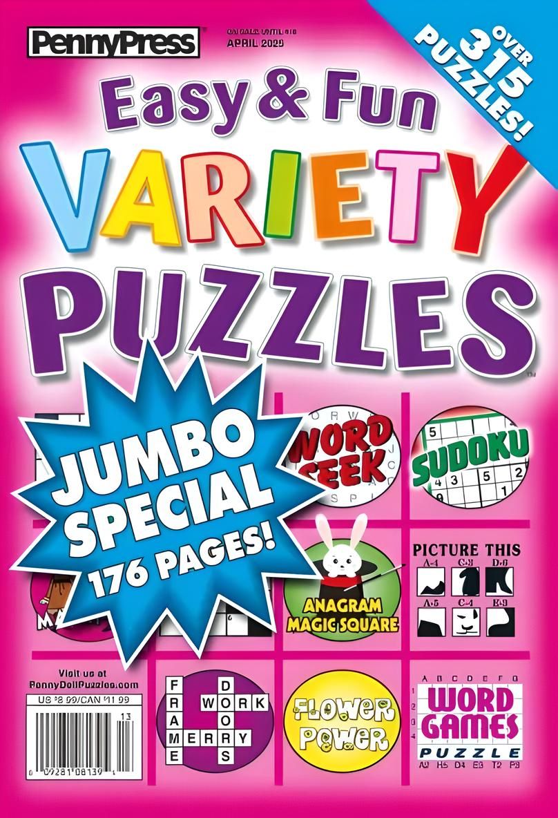Variety Puzzles | Easy &amp; Fun Variety Puzzles April 2025