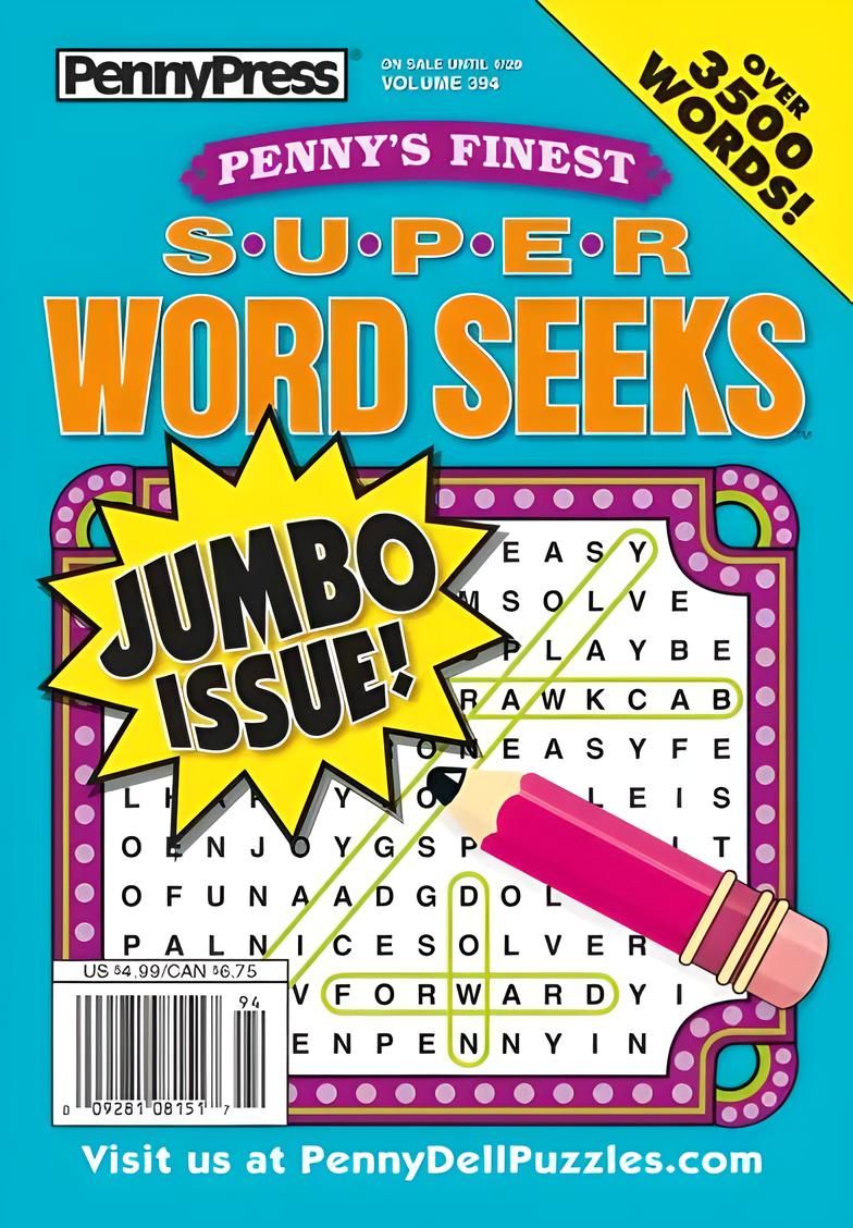 puzzle book store - Penny’s Finest Super Word Seeks April 2025 (394)
