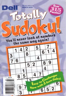 Puzzle Book Store | Dell Totally Sudoku! March 2024