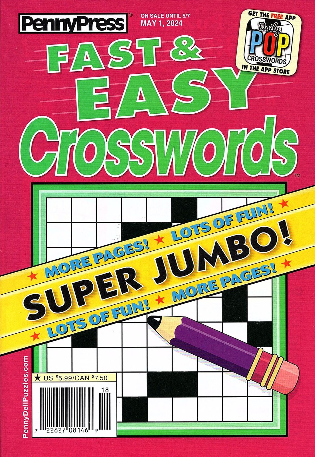 PennyPress Crosswords | Fast &amp; Easy Crosswords May 2024
