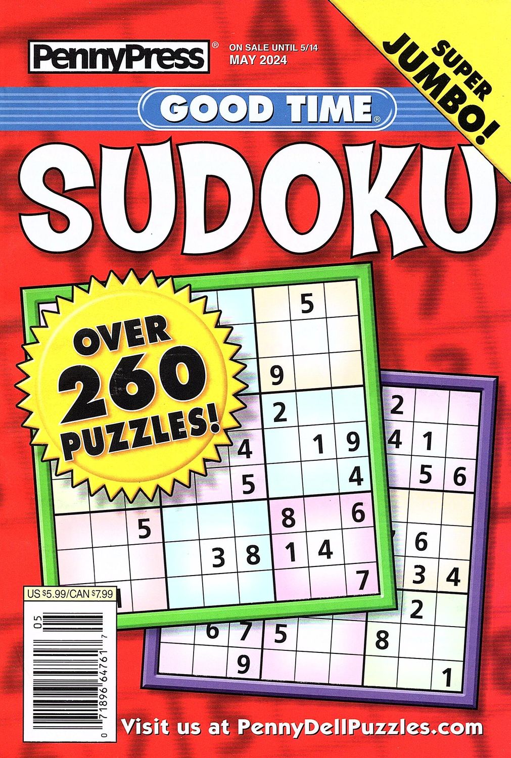 PennyPress Good Time Sudoku May 2024