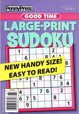 PennyPress Good Time Large-Print Sudoku #18 March 2024