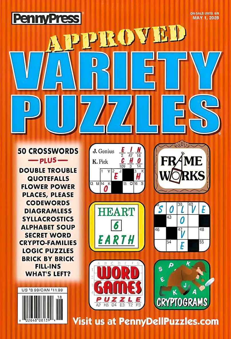 Puzzle Book Shop| Approved Variety Puzzles May 2025