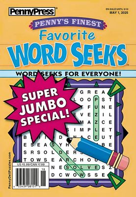 Penny’s Finest Favorite Word Seeks Puzzle Book May 2025