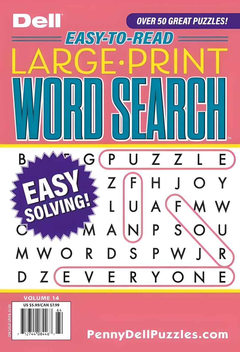 Dell Easy to Read Large Print Word Search Puzzles June 2025