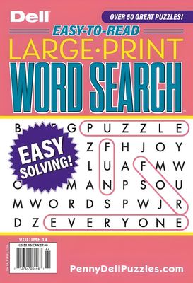 Dell Easy to Read Large Print Word Search Puzzles June 2025