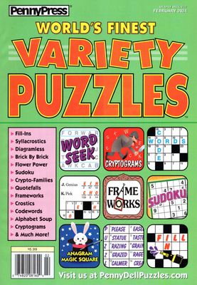 World’s Finest Variety Puzzles February 2024