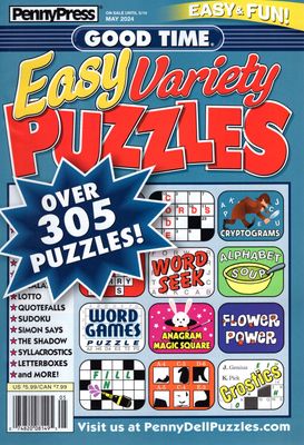 Good Time Easy Variety Puzzles May 2024