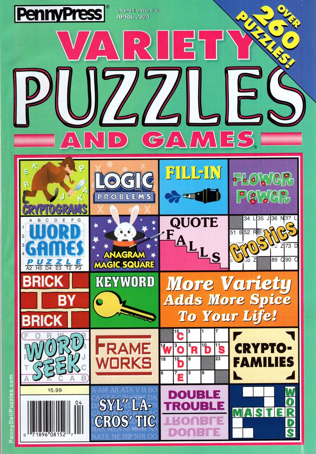 Variety Puzzles and Games April 2024