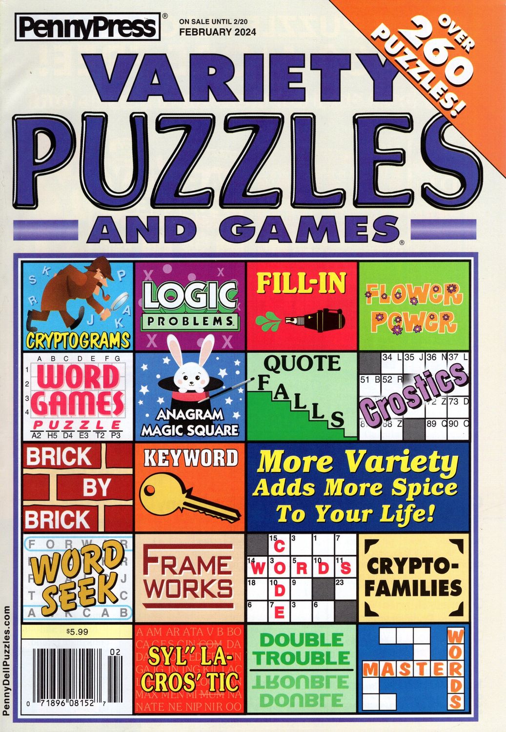 Variety Puzzles and Games February 2024