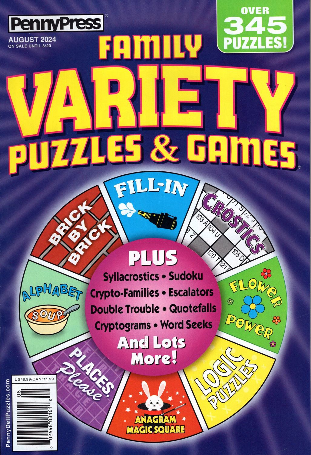 Family Variety Puzzles &amp; Games August 2024