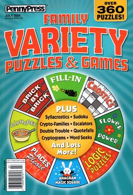 Family Variety Puzzles &amp; Games July 2024