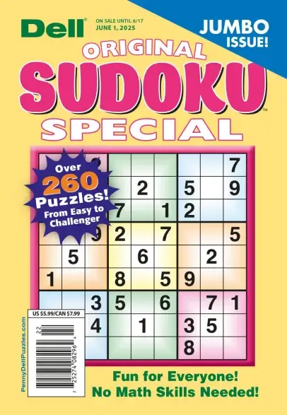 Dell Original Sudoku Special June 2025 - There are also other editions available, like the February 2025 jumbo issue and the January 2025 edition, both packed with exciting challenges.