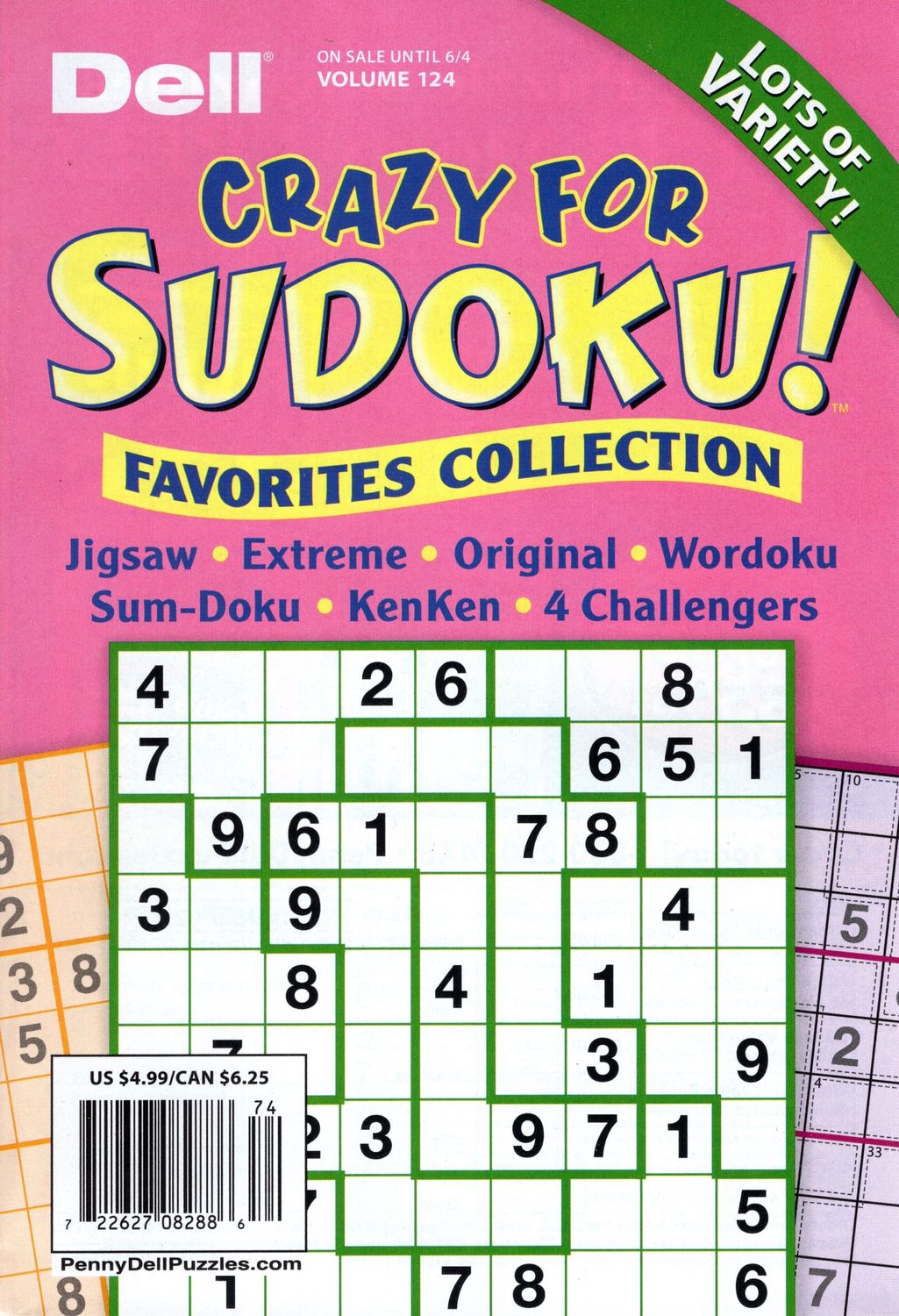 Dell Crazy for Sudoku! Favorites Collection 124, June 2024