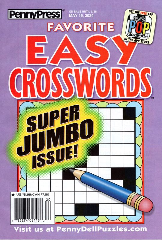 Easy Crossword Puzzles Favorite Easy Crosswords May 2024 Easy crossword puzzles favorite easy crosswords may 2024