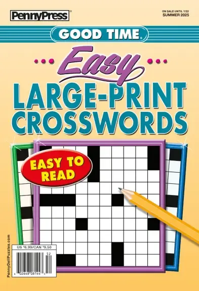 Good Time Easy Large-Print Crosswords Summer 2025 - puzzle book stores