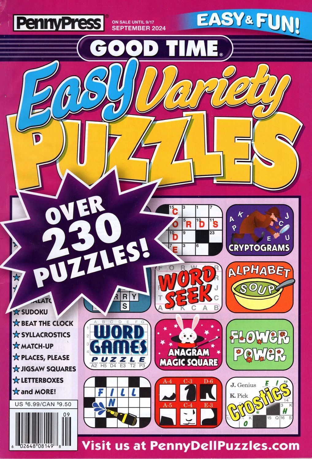 Good Time Easy Variety Puzzles September 2024
