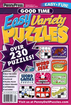 Good Time Easy Variety Puzzles September 2024