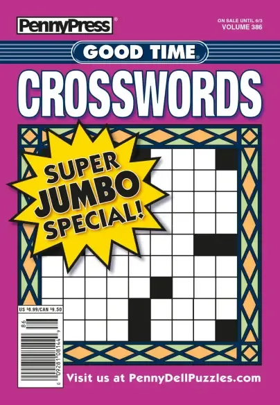 PennyPress Good Time Crosswords Puzzle Book June 2025