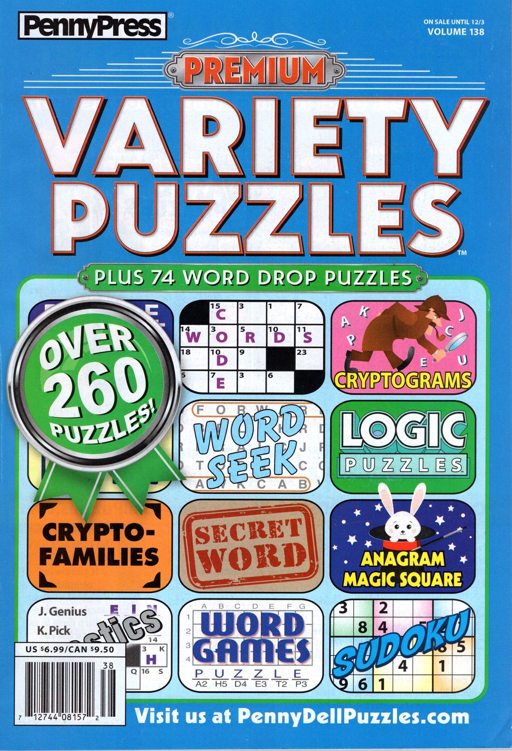 Penny Press Premium Variety Puzzles December 2024
