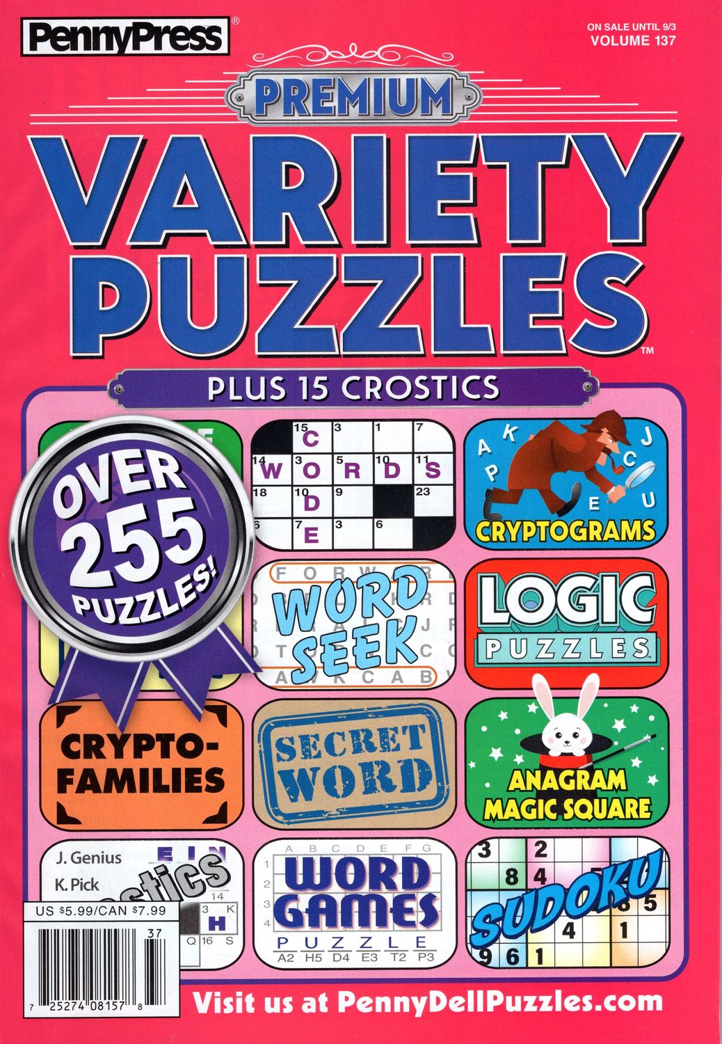 Penny Press Premium Variety Puzzles September 2024
