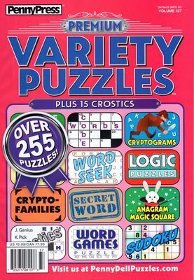 Penny Press Premium Variety Puzzles September 2024