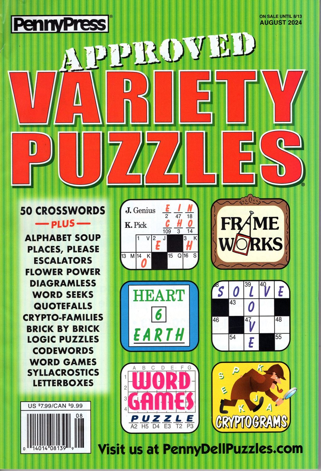 Approved Variety Puzzles August 2024