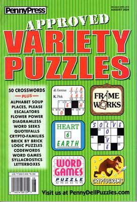 Approved Variety Puzzles August 2024